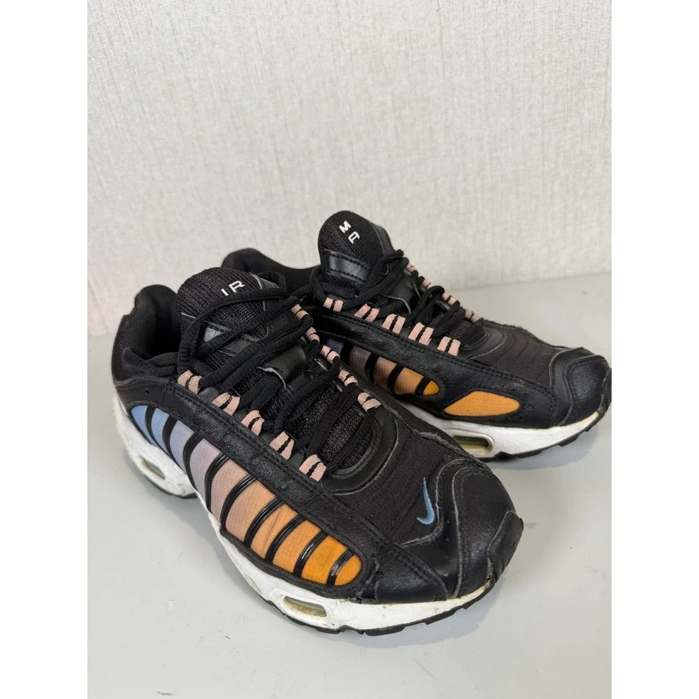 Nike‎ Air Max Tailwind 4 Black Coral Stardust Sneakers Women's Size 8